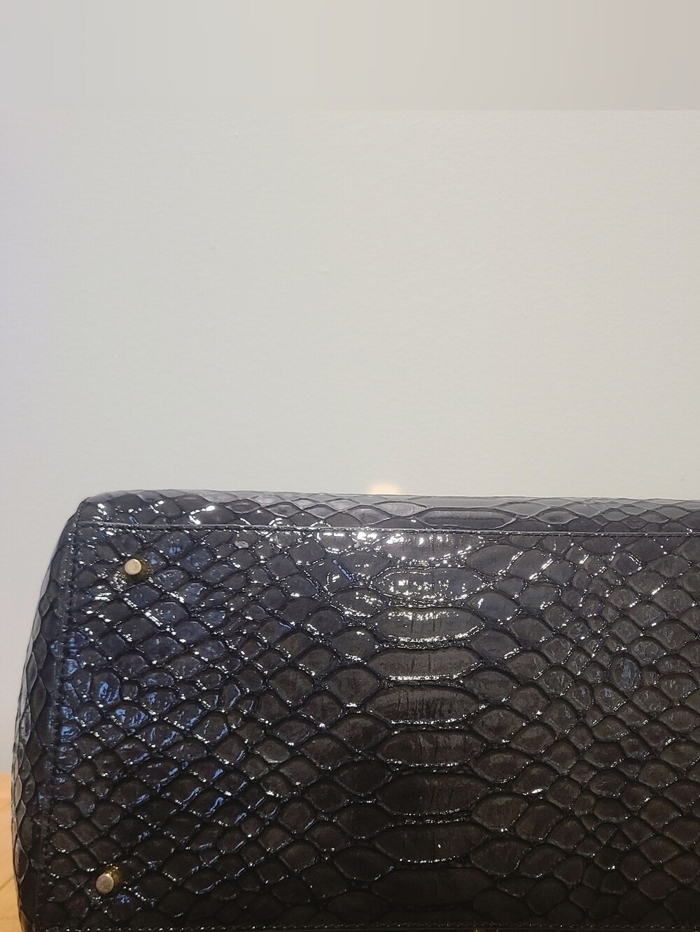 Rare DKNY 100% Genuine Crocodile Leather Large Satchel - Picture 9 of 15
